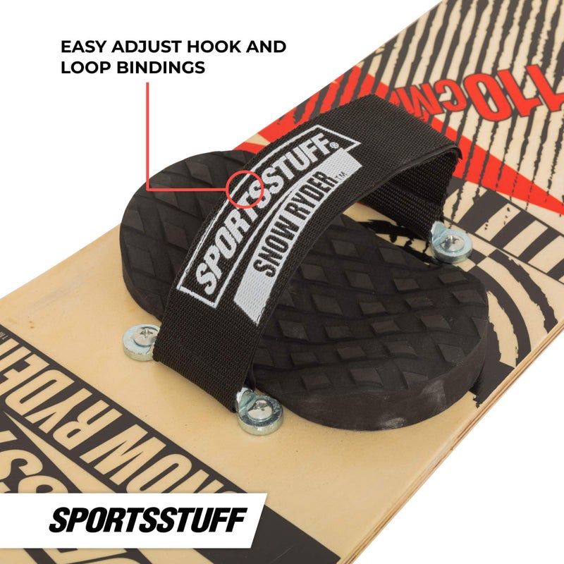 Sportsstuff Snow Ryder, Hardwood Snowboard, perfect for Beginners and Backyard Fun - Image 4