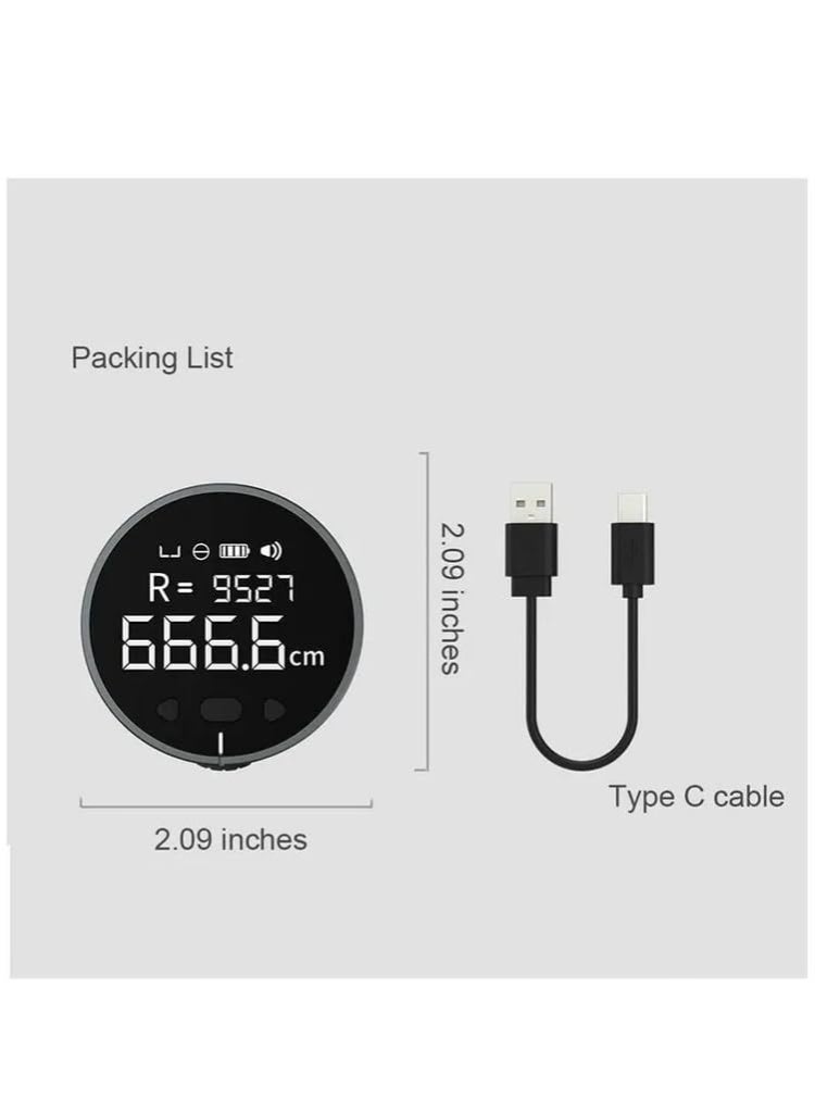 7MD Digital Tape Measure, Rechargeable Smart Measuring Tool, High Precision LCD Display, Type-C Charging, Measures Flat Curved Diameter and Irregular Surfaces, Compact and Portable Design - Image 5