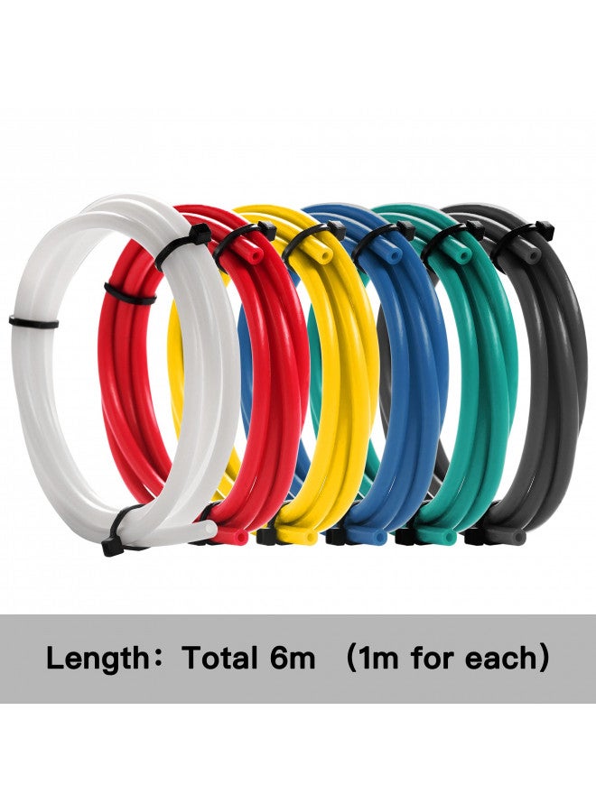 ChowThink High Temperature Resistant Premium Bowden Tubing 6M TPFE Teflon Tube for 1.75mm Filament with Upgraded PC4-M6 and PC4-M10 Pneumatic Fittings,Teflon Cutter,Collet Clips and Spanner for Ender 3/3 Pro - Image 1