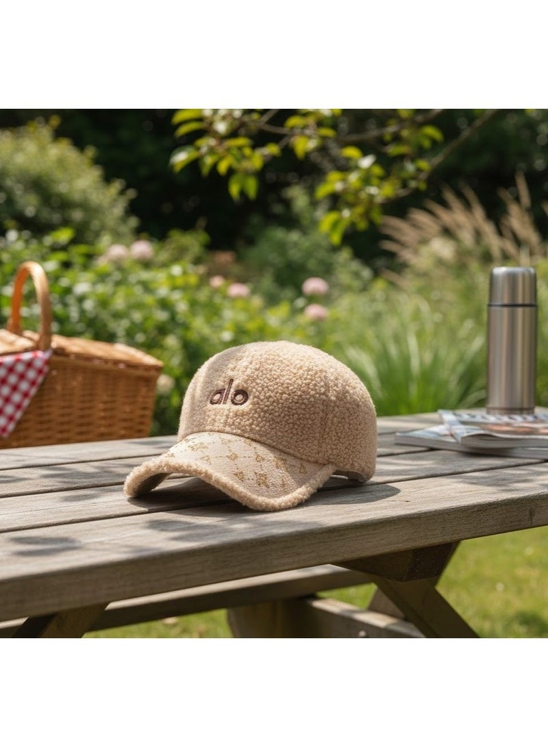 alo Women's winter "sherpa" cape, soft and stylish design - beige - warm and elegant - Image 4