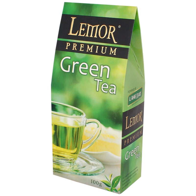 Lemor Premium Green Tea (100 gm) Pack of 2 for Healthy Indian Beverage Drinkers - Image 2