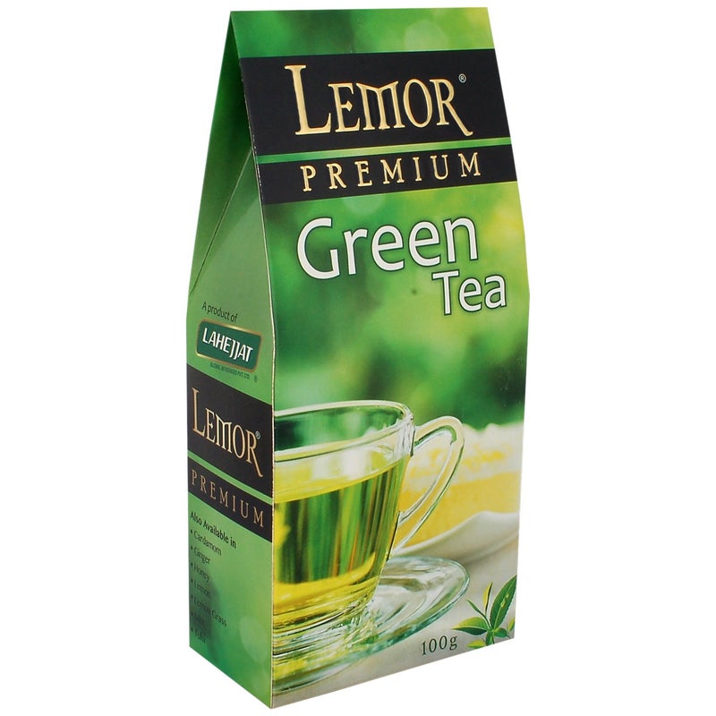 Lemor Premium Green Tea (100 gm) Pack of 2 for Healthy Indian Beverage Drinkers - Image 3
