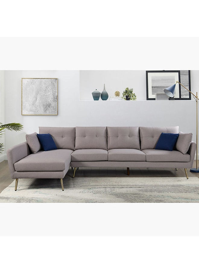Home Box - Waver 5-Seater Fabric Left Corner Sofa With 4 Cushions 86x91x215 cm - Image 1