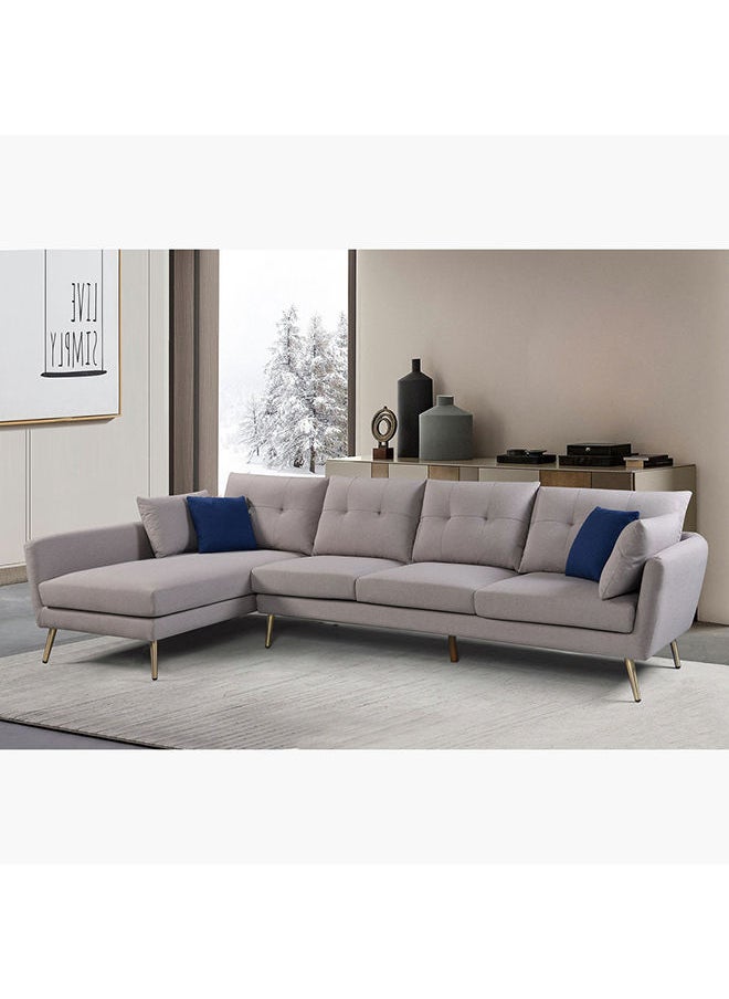 Home Box - Waver 5-Seater Fabric Left Corner Sofa With 4 Cushions 86x91x215 cm - Image 1
