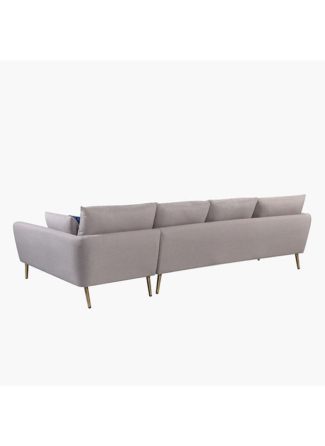 Home Box - Waver 5-Seater Fabric Left Corner Sofa With 4 Cushions 86x91x215 cm - Image 1