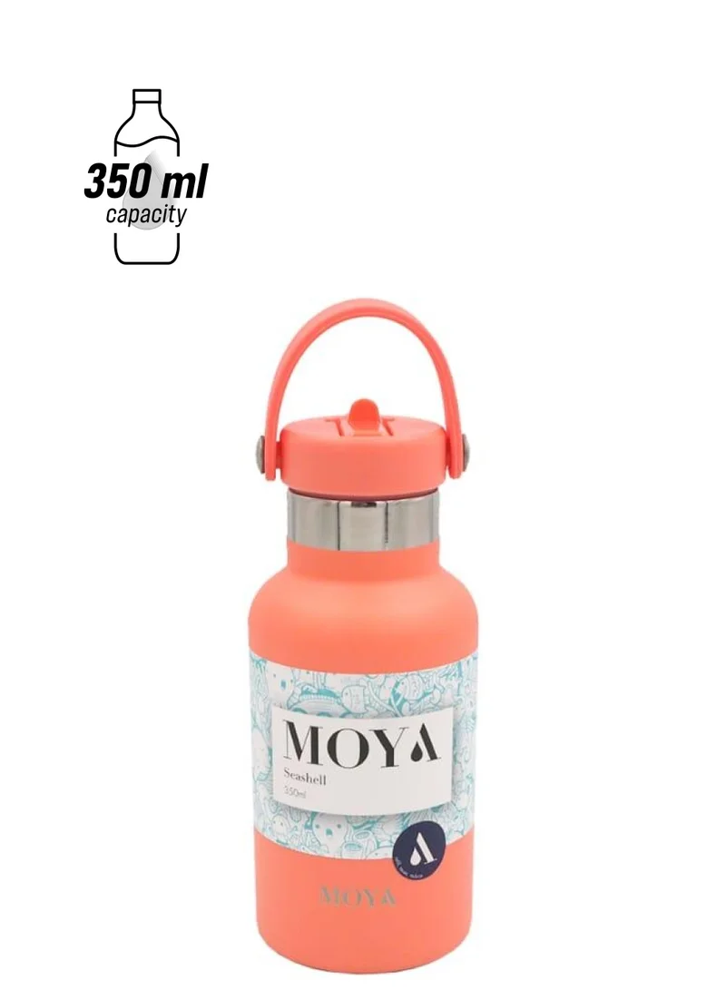 MOYA Moya "Seashell" 350ml Insulated Sustainable Water Bottle Coral