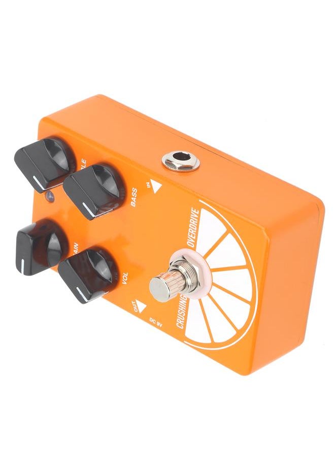 Overdrive Pedal The Big Orange Electric Guitar True Bypass Effect Musical Instrument Accessory