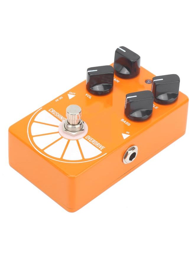 Overdrive Pedal The Big Orange Electric Guitar True Bypass Effect Musical Instrument Accessory