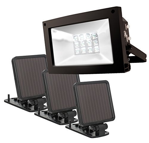 MAXSA Innovations 40331 كشاف فائق السطوع يعمل بالطاقة الشمسية لمدة 12 ساعة لإضاءة اللافتات والأعلام والتماثيل والمباني طوال الليل - Image 1