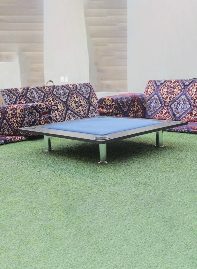 رالي طاولة لعب ورق بلوت وجاكارو بأرضية خشبية مع حامل أكواب - Image 3