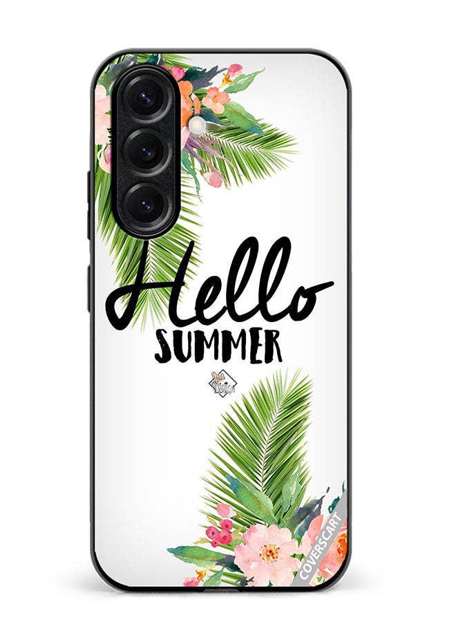 VR CREATIVE Protective Case Cover For Samsung Galaxy S25 Plus Hello Summer Design Multicolour