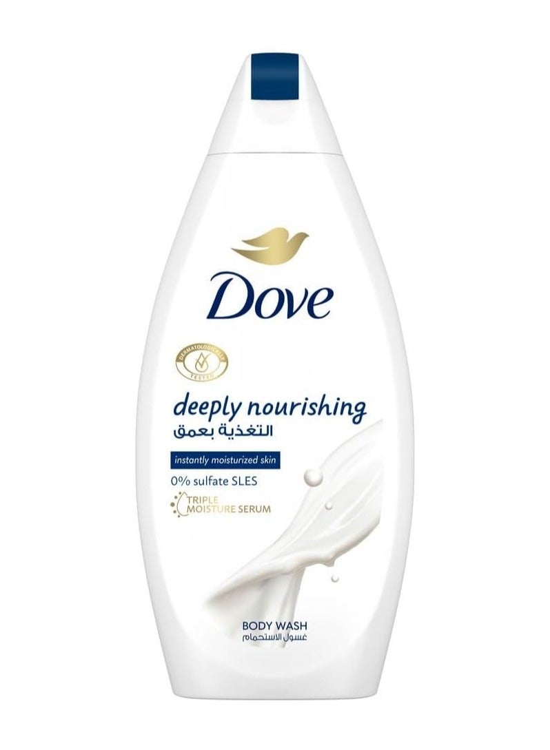دوف غسول الجسم المغذي بعمق من دوف، لترطيب فوري، أصلي، بدون كبريتات أو بارابين، 500 مل