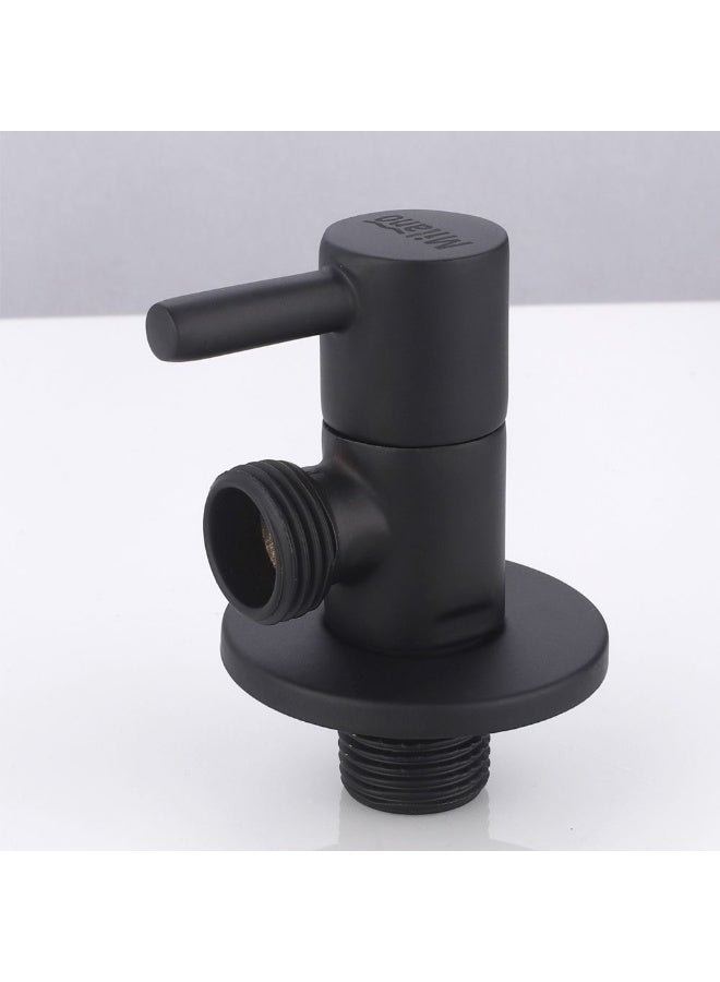 DANUBE HOME Milano Eagle Angle Valve For Kitchen, Bathroom Heavy Duty Matt Black Water Flow Control Tap Brass Body Turn Water Shut Off Faucet Valve Modern Bathroom Fixtures  - Image 1