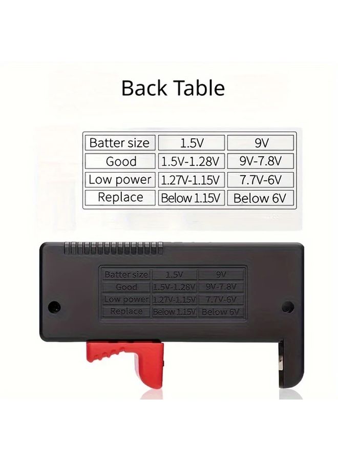اختبار سعة البطارية الرقمي 168 برو للبطاريات AA وAAA وC وD و9V و1.5V مع شاشة عرض LCD - Image 4