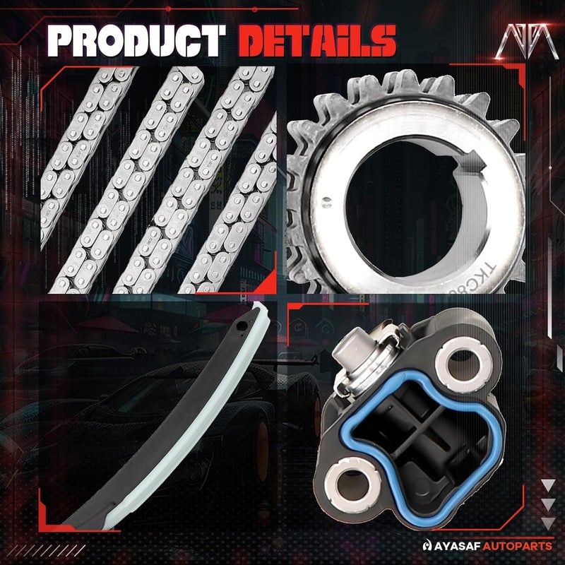 MAYASAF TKC8003 Engine Timing Chain Kit for Ford F150, Expedition, Super Duty, E-Series - Image 2