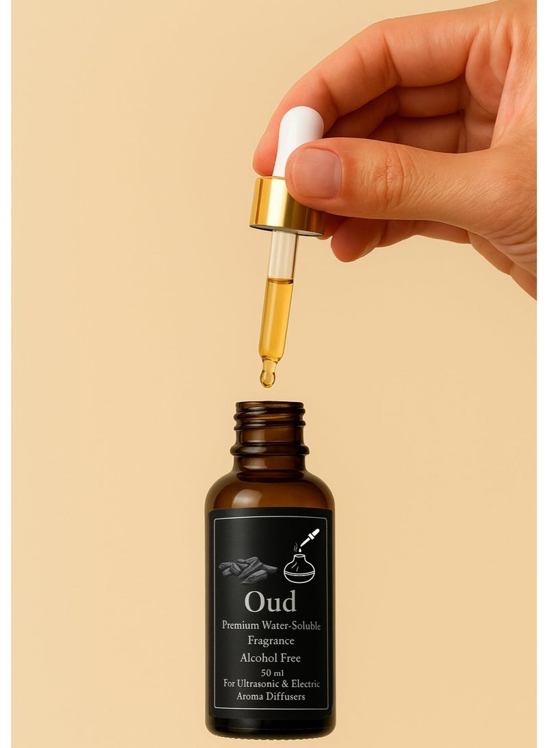 Concentrated Oud Fragrance for Electric, Steam, and Ultrasonic Diffusers (Refill Bottle) 50 ml - Alcohol-Free - Long-Lasting - Health-Safe - Image 2