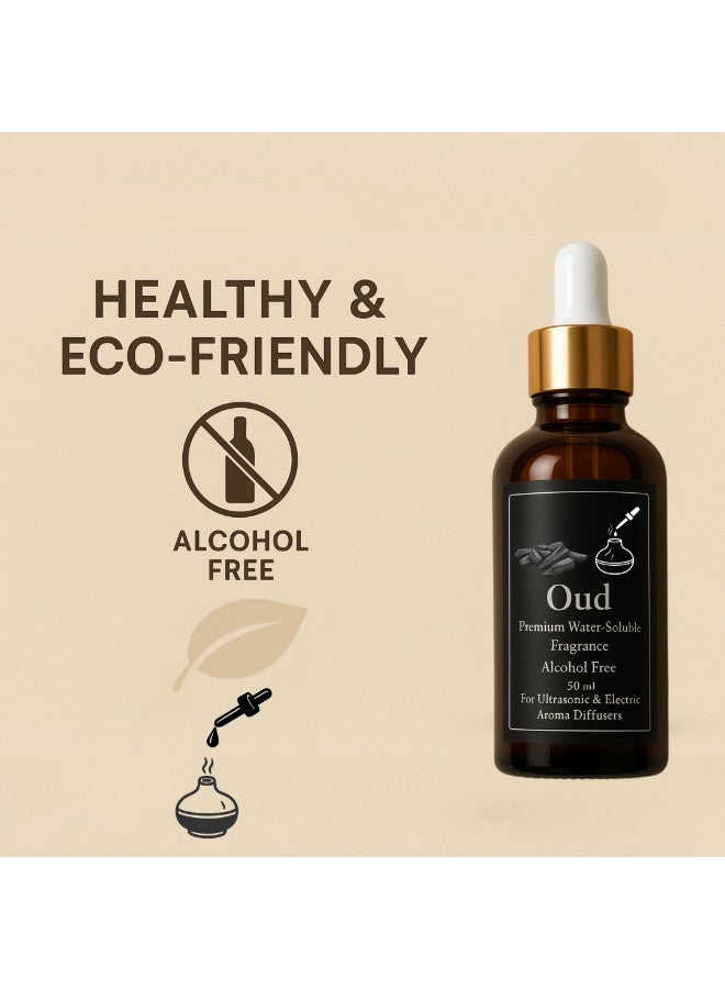 Concentrated Oud Fragrance for Electric, Steam, and Ultrasonic Diffusers (Refill Bottle) 50 ml - Alcohol-Free - Long-Lasting - Health-Safe - Image 5
