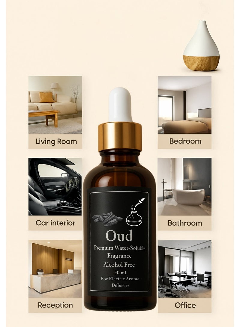 عطر العود المركز للفواحات الكهربائية البخاريه (زجاجه اعاده الملئ) 50 مل - خالٍ من الكحول - ثبات قوي - آمن صحيًا - Image 4