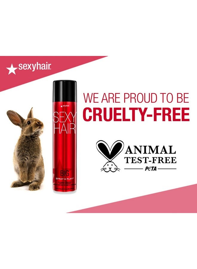Sexy Hair - Sexyhair Big Get Layered Flash Dry Thickening Hairspray 8 Oz Buildable Texture Volume And Shine Up To 72 Hours Of Humidity Resistance - Image 1