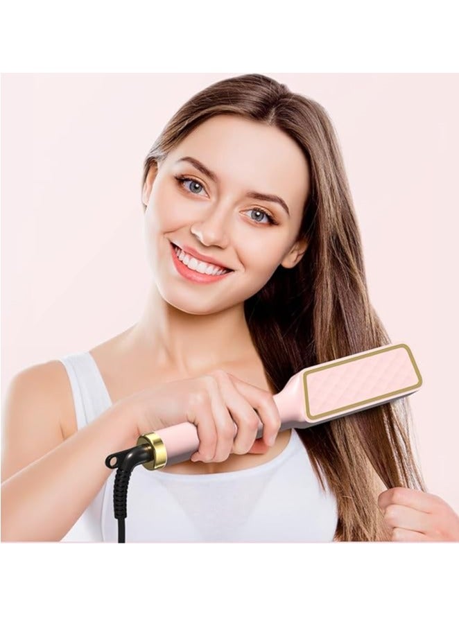 عربست فرشاة فرد الشعر بالأيونات السالبة، مشط فرد الشعر بالأيونات السالبة، مشط حلقي ساخن مع شاشة LED، مضاد للحروق، إيقاف التشغيل التلقائي، تسخين سريع، 30 إعدادًا لدرجة الحرارة للمنزل والسفر وصالون التجميل - Image 2