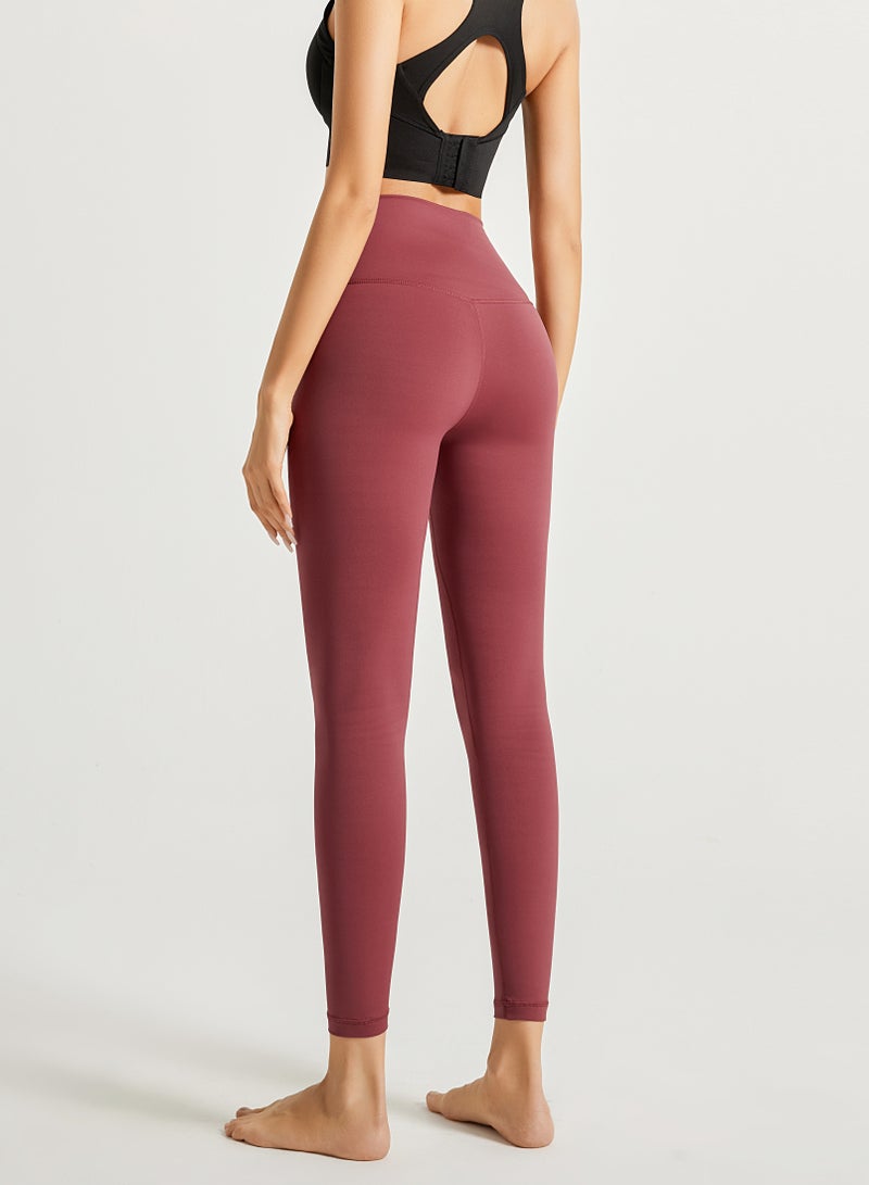 Loquat Women Quick Dry Breathable Yoga Leggings Red  - Image 2