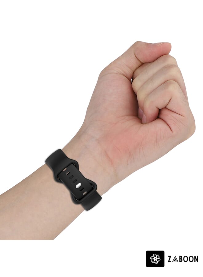 Zaboon Google Pixel Watch Loop Type Solid Color Silicone Watch Band, Size:L - Image 5