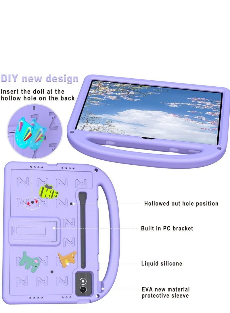 Children's Protective Case for Lenovo Tab P12 12.7 Inch 2023 TB-370FU TB-371FC﻿ Lenovo Xiaoxin Pad Pro 12.7 Inch TB-373FU TB-375FC﻿  Lenovo Xiaoxin Pad Plus 12.7 Inch 2025 , shockproof cover with shoulder strap bracket - Image 5