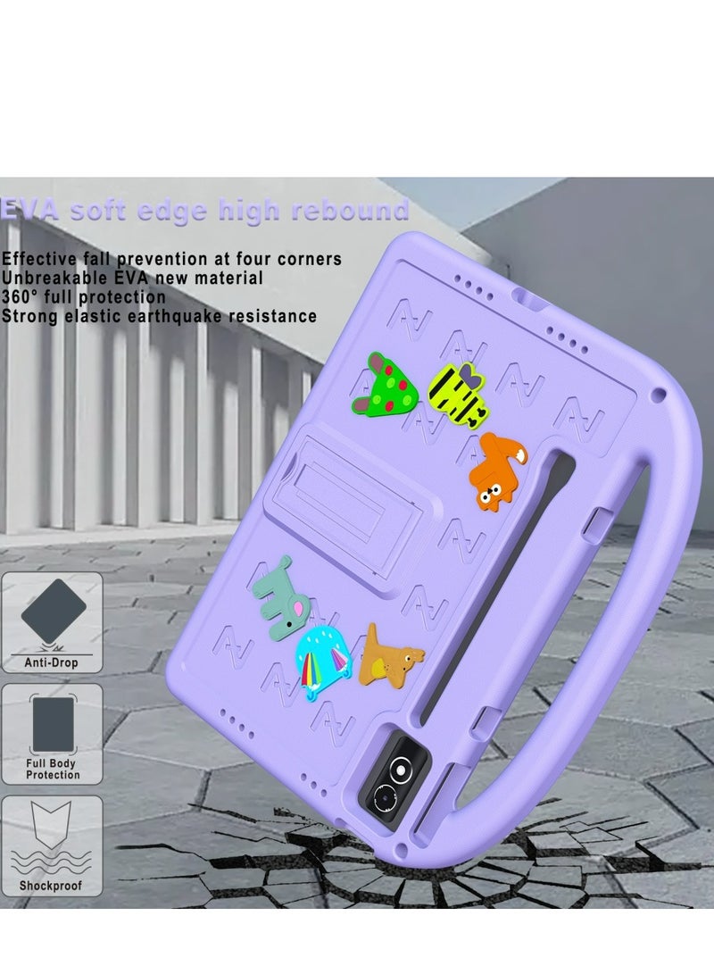 Children's Protective Case for Lenovo Tab P12 12.7 Inch 2023 TB-370FU TB-371FC﻿ Lenovo Xiaoxin Pad Pro 12.7 Inch TB-373FU TB-375FC﻿  Lenovo Xiaoxin Pad Plus 12.7 Inch 2025 , shockproof cover with shoulder strap bracket - Image 4