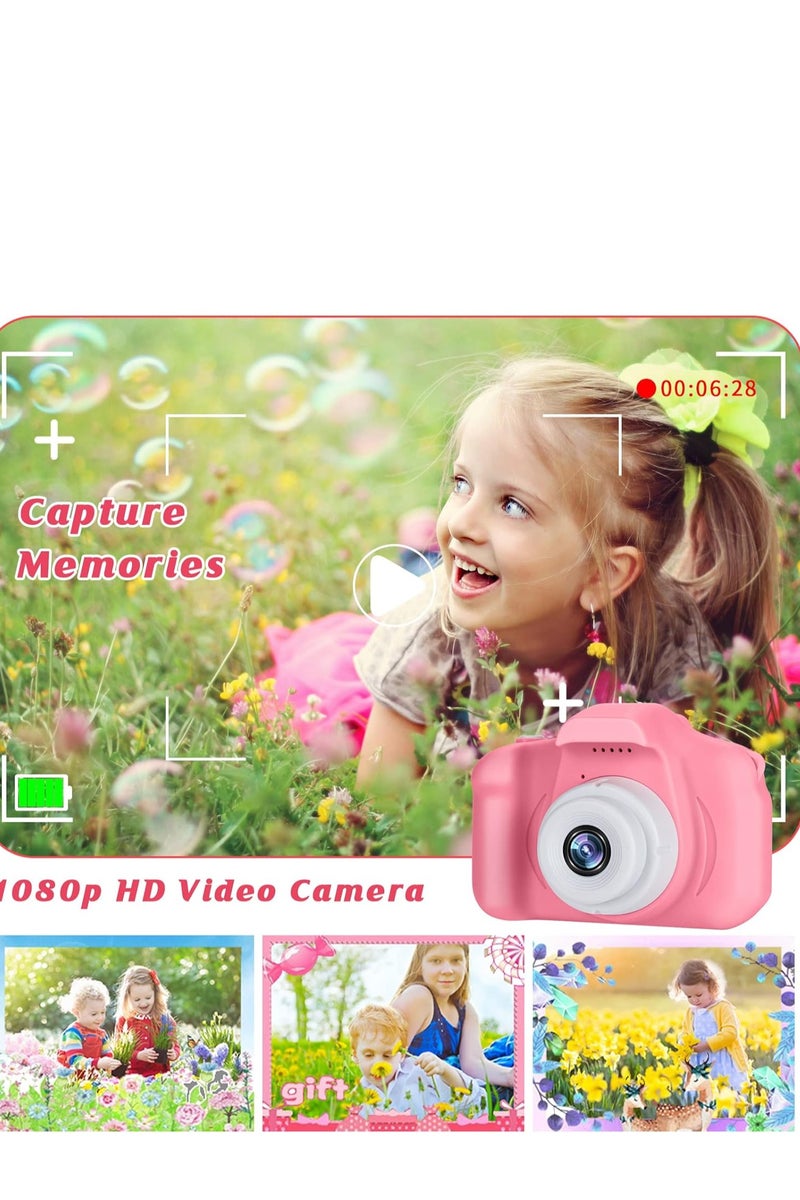 يونسي كاميرا للأطفال 1080P للأطفال من عمر 3 إلى 12 سنة مع بطاقة SD سعة 32 جيجا - Image 2