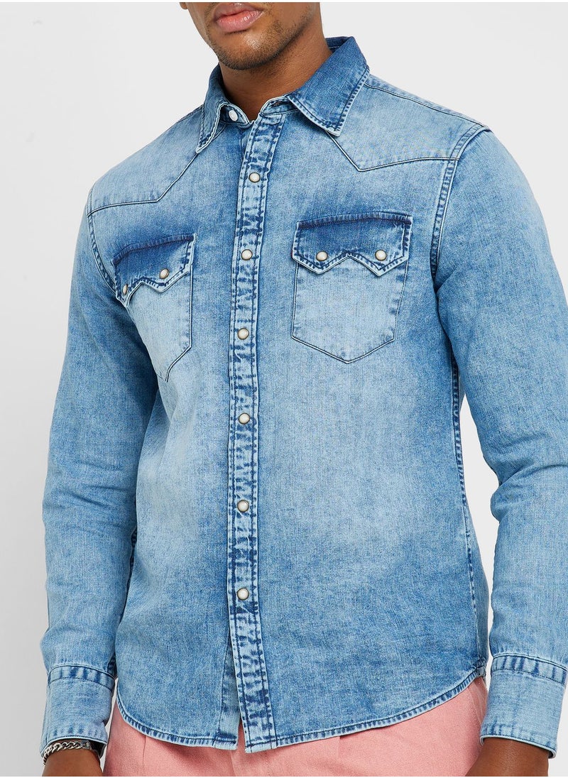 Levi's - Slim Fit Denim Shirt - Image 1