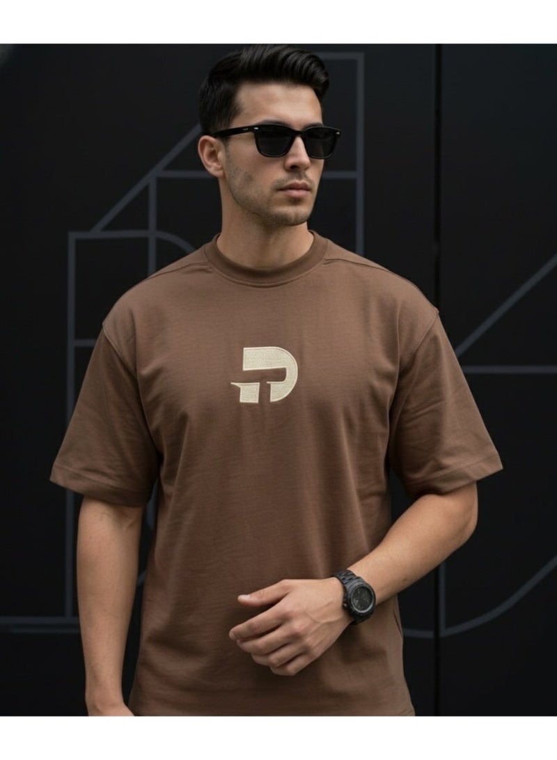 Dayton Drop Shoulder Half Sleeves Cotton Oversized T-Shirt - Image 1