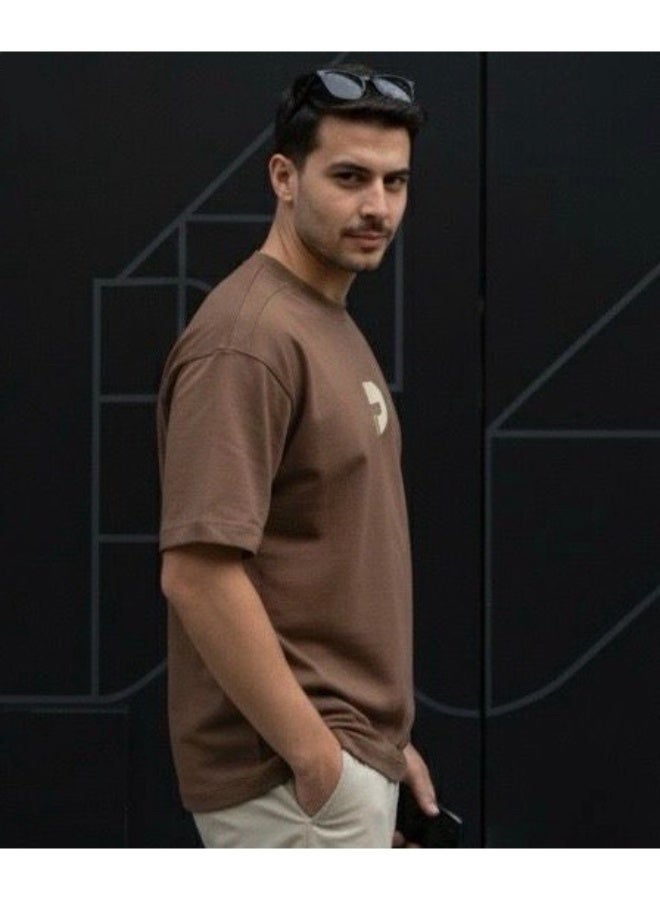 Dayton Drop Shoulder Half Sleeves Cotton Oversized T-Shirt - Image 4