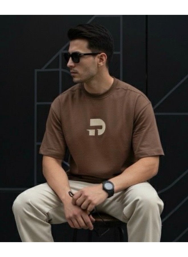 Dayton Drop Shoulder Half Sleeves Cotton Oversized T-Shirt - Image 3