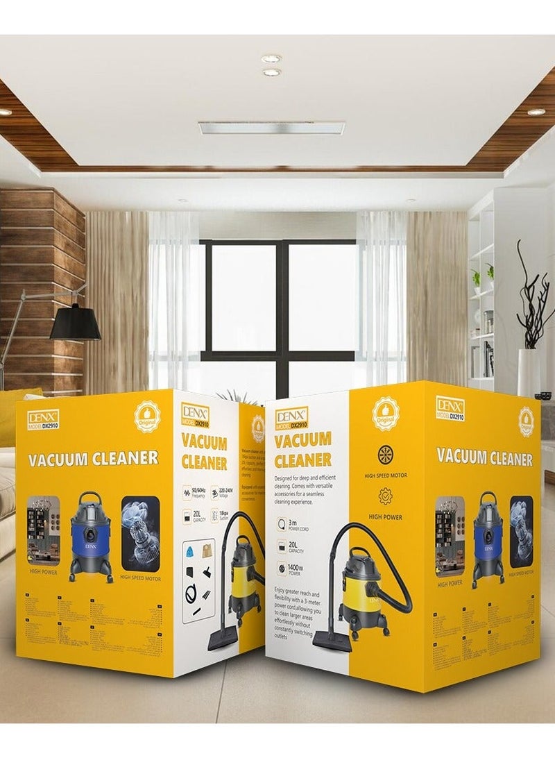 Denx Cylinder vacuum cleaner for wet and dry cleaning - Image 4
