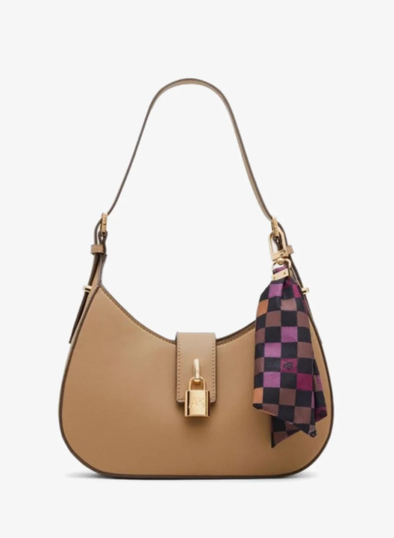Anne Klein Scarf Detail Snap Shoulder Bag
