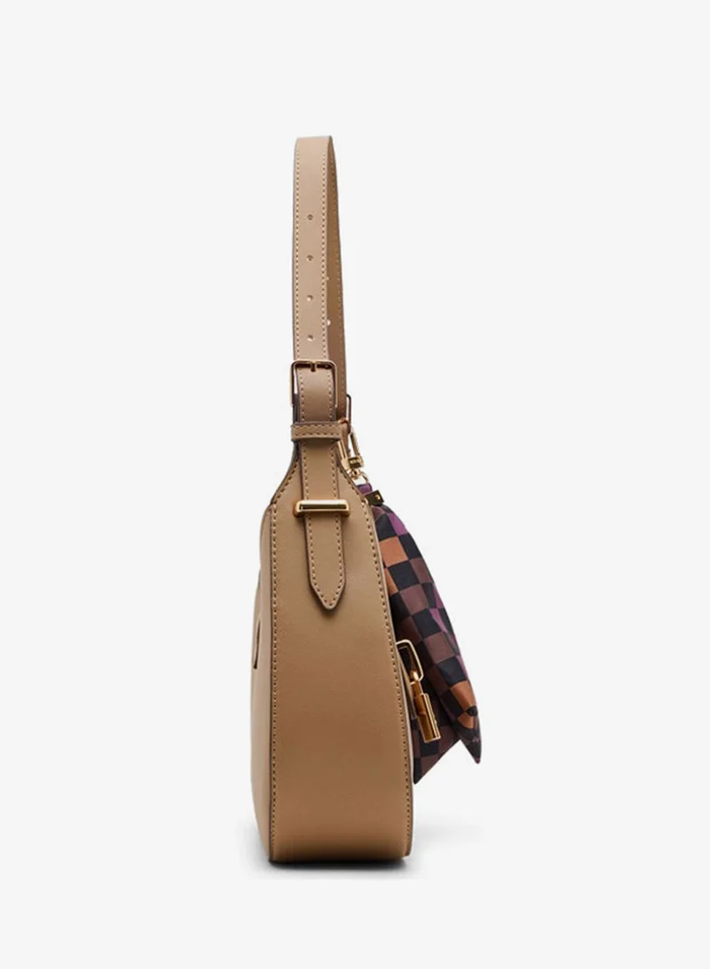 ANNE KLEIN  Anne Klein Scarf Detail Snap Shoulder Bag for Women | Best Price UAE