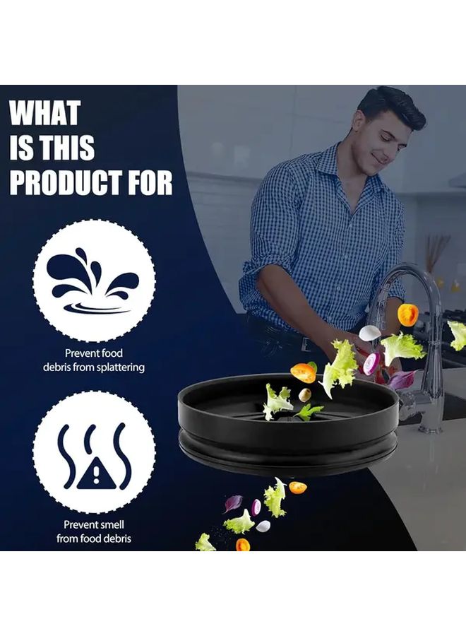 Deep Black Sink Baffle Splash Guard Replacement For InSinkErator Evolution Series Garbage Disposal - Image 4