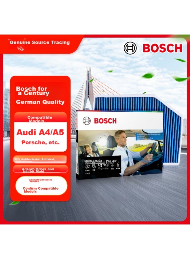 Bosch Multi-effect+pro Air Conditioning Filter Element 8622 Compatible With Audi A4/a5/q5, Porsche Macan And Others - Image 1