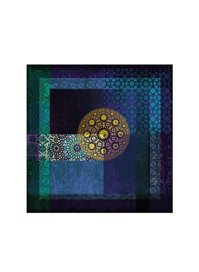 RYN Islamic Motifs Mdf Wall Art Multicolour 30x30centimeter - Image 2