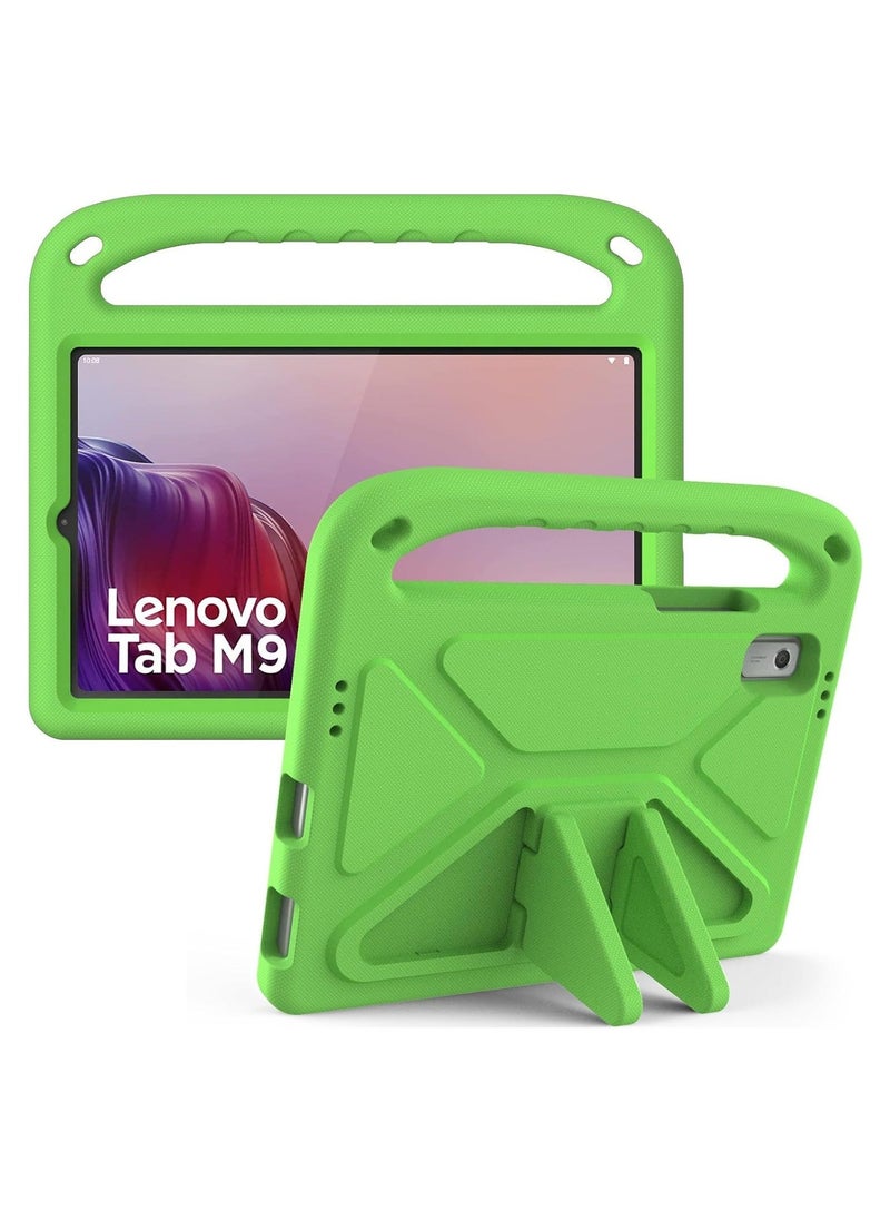 Kids Case Compatible with Lenovo Tab M9 9.0 inch 2023 (TB-310FU/TB-310XU), Light Weight Shock Proof Handle Stand Kids Friendly Protective Cover Case EV A Tablet Case