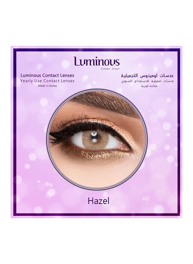 Luminous Unisex Disposable Contact Lenses LumiHazel-5.75 - Image 2