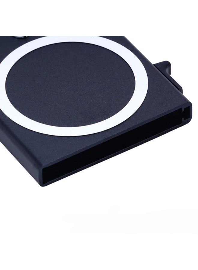 أوليس فيرس  حافظة بطاقات معدنية مانعة للقراءة اللاسلكية - حافظة بطاقات عمل تفتح تلقائياً مضادة لإزالة المغناطيسية ومقاومة للسرقة - Image 3