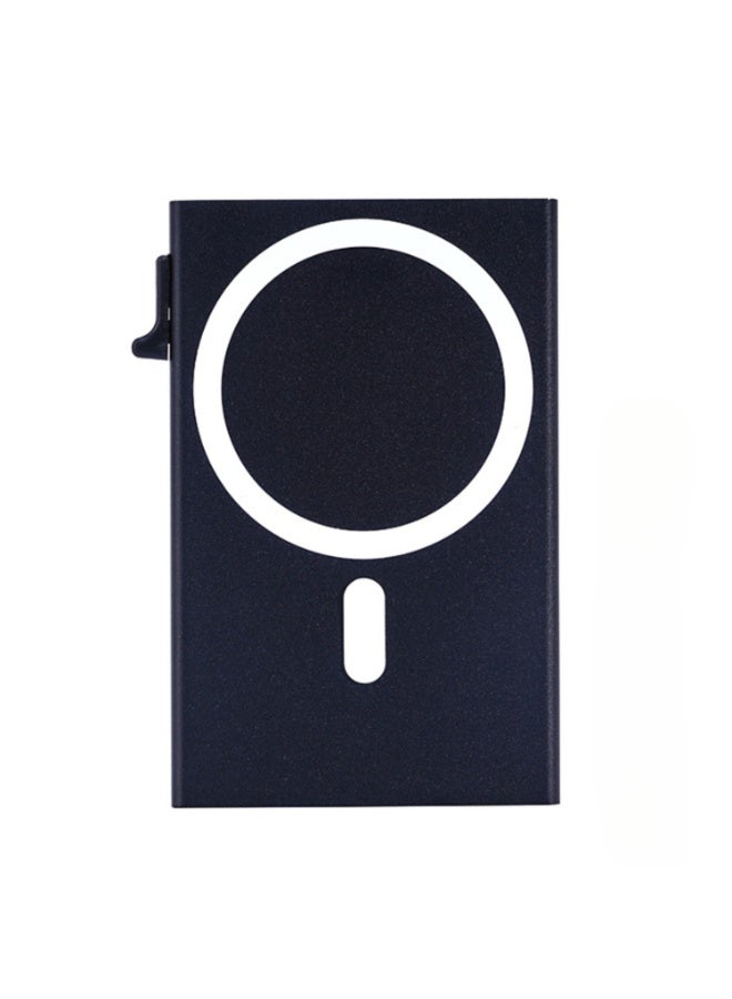 أوليس فيرس  حافظة بطاقات معدنية مانعة للقراءة اللاسلكية - حافظة بطاقات عمل تفتح تلقائياً مضادة لإزالة المغناطيسية ومقاومة للسرقة - Image 5