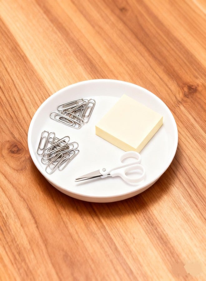 Xyskin 6-Pack Restaurant Grade Non-Slip Tray, Plastic Round Serving Tray (White, 13.8-Inch) - Image 5