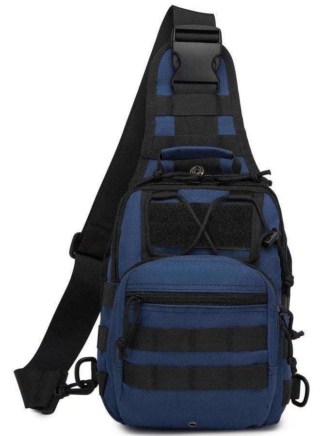 ATBP Small Tactical Sling Backpack Bag for Men Military Shoulder Bag Pack EDC Crossbody Bag for Hiking 7 Liters, Navy Blue Dark Blue, Small, Atbp - Image 1