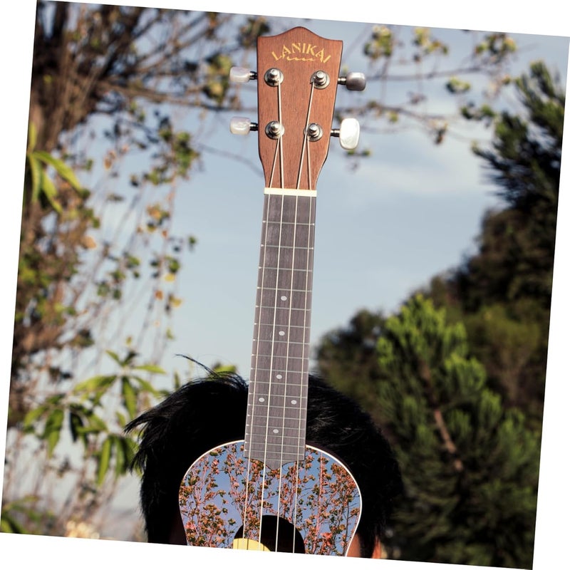 FAVOMOTO Diy Ukulele Fretboard Wood Folk Guitar Fretboard Replacement for Ukulele - Image 5