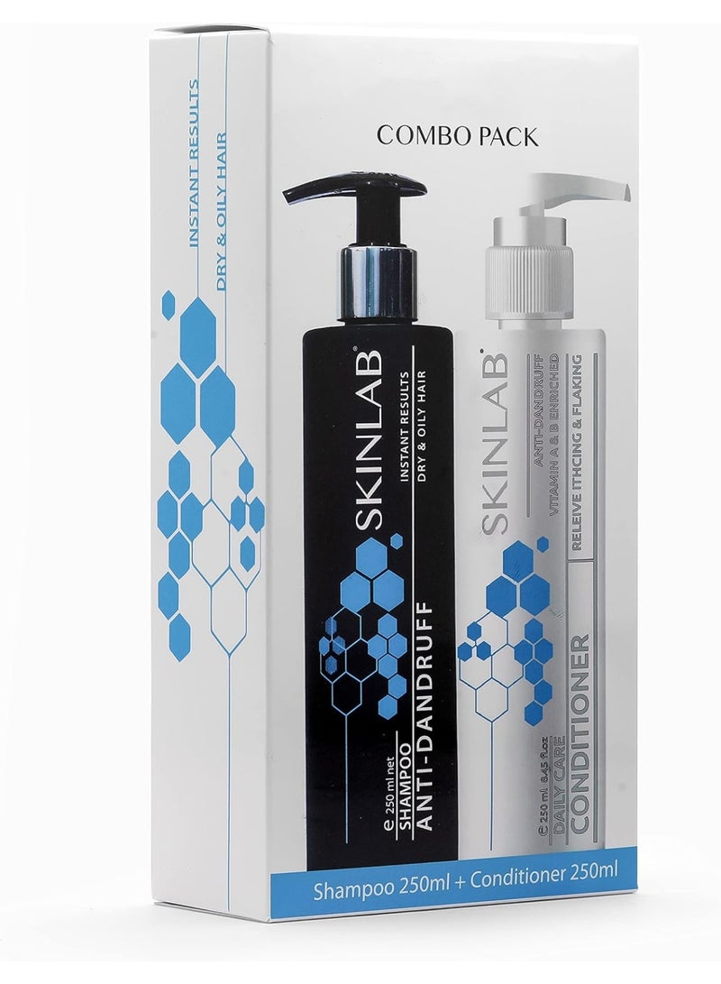 سكين لاب عرض SKINLAB COMBO شامبو مضاد للقشرة 250 مل + بلسم مضاد للقشرة 250 مل - Image 5