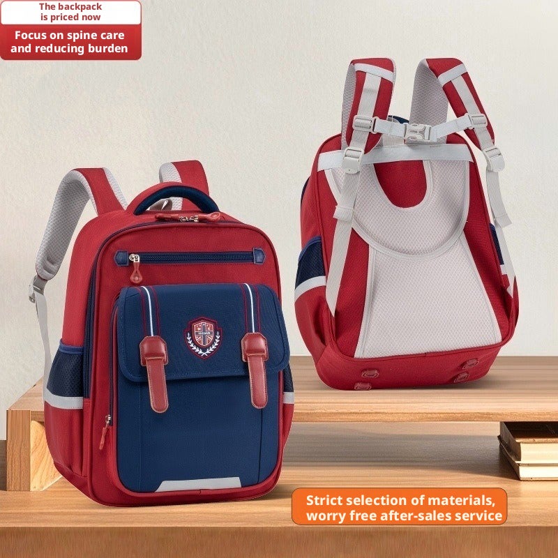 Lightweight Large Capacity Primary School Kids Backpack, Waterproof, Spine Protection - Image 1