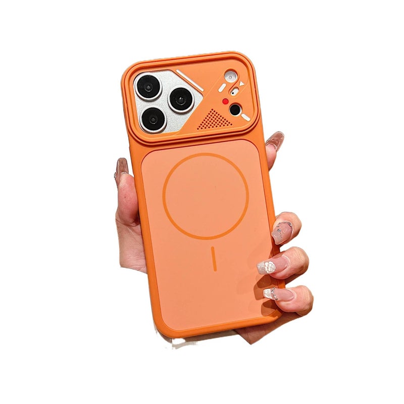 MagSafe Case | Shockproof Cover for iPhone 17 / 17 Air / 17 Pro / 17 Pro Max | PC | Star Orange | Drop Protection - Image 2