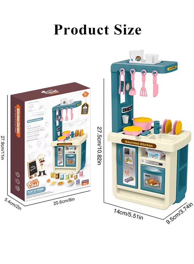 Kitchen Playset, 43 PCS Kitchen Accessories Set Toy, Realistic Play Kitchen Toy, Pretend Play Kitchen Set, Mini Kitchen Set, Cooking Toy Set with Toy Food  Cookware Accessories, Pretend Play Food Toys for 3+ Year Old Boys and Girls - Image 2